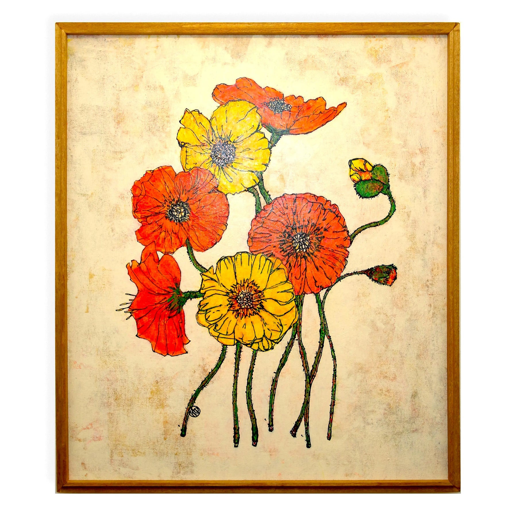 Eight Poppies 【原画】 No.273